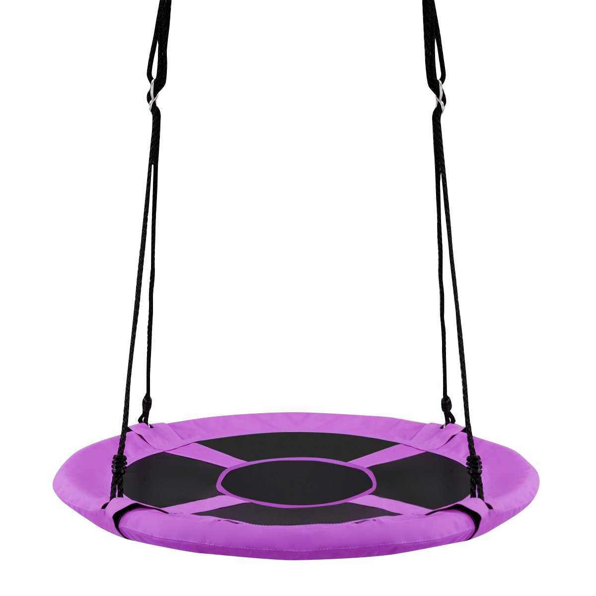 100cm Children Flying Saucer Tree Swing with Adjustable Rope-Blue