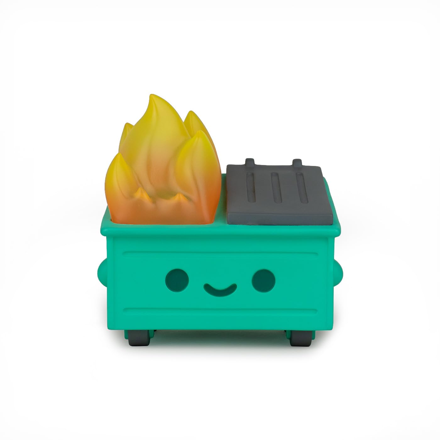 100% Soft Dumpster Fire Vinyl Figure – Cute Kawaii Collectible (3.5 x 3.5 x 2.75 in)