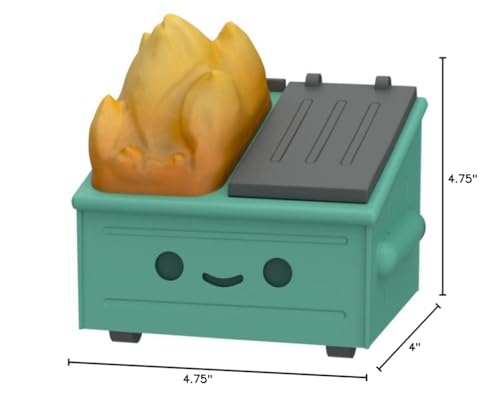 100% Soft Dumpster Fire Vinyl Figure – Cute Kawaii Collectible (3.5 x 3.5 x 2.75 in)