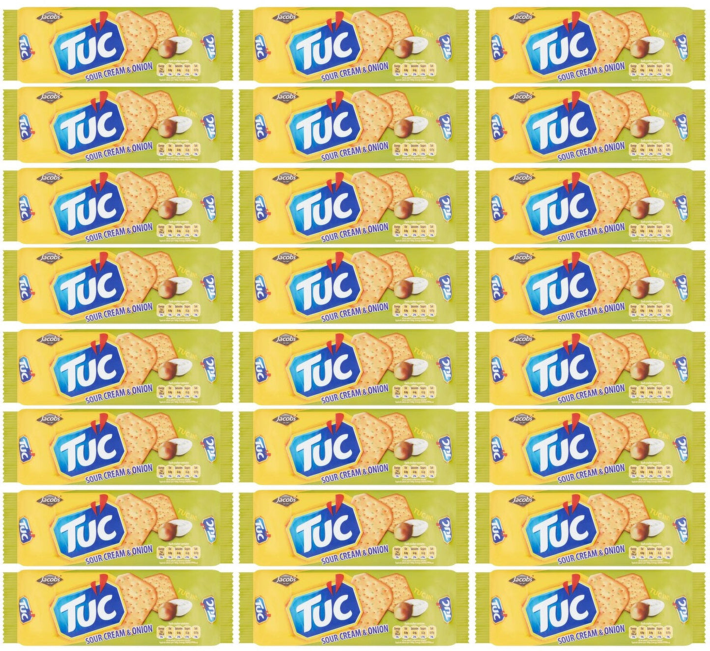 24 x Jacob's Tuc Sour Cream & Onion 100G