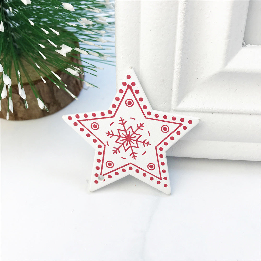 DIY Ornaments Wooden Christmas Gift Pendants