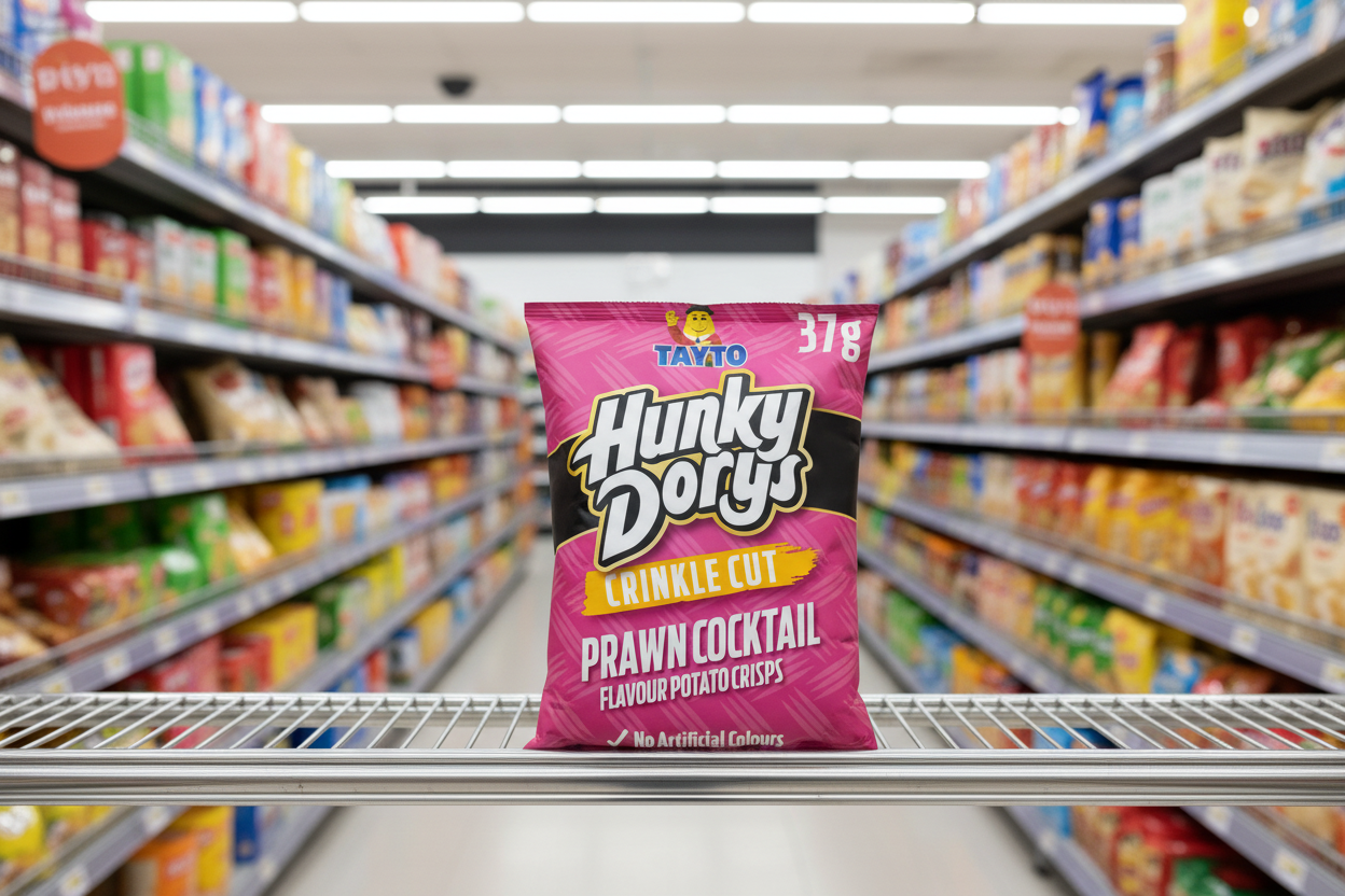50 x  Hunky Dorys Prawn Cocktail 37G