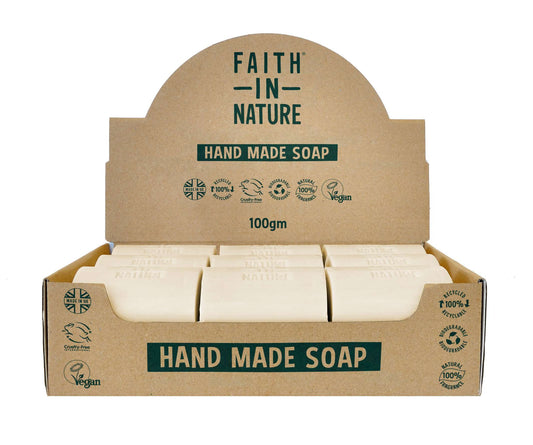 18 x Faith In Nature Coconut Soap Unpackaged - 100g