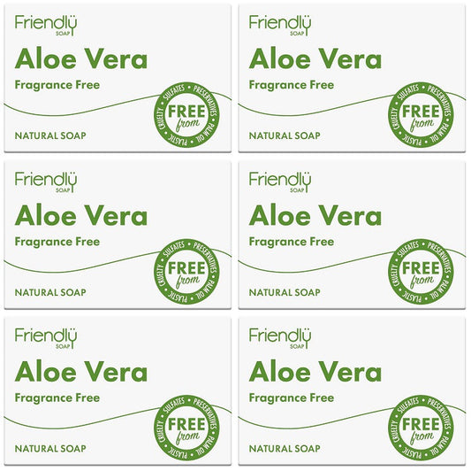 6 x Friendly Soap Aloe Vera Soap - 95g
