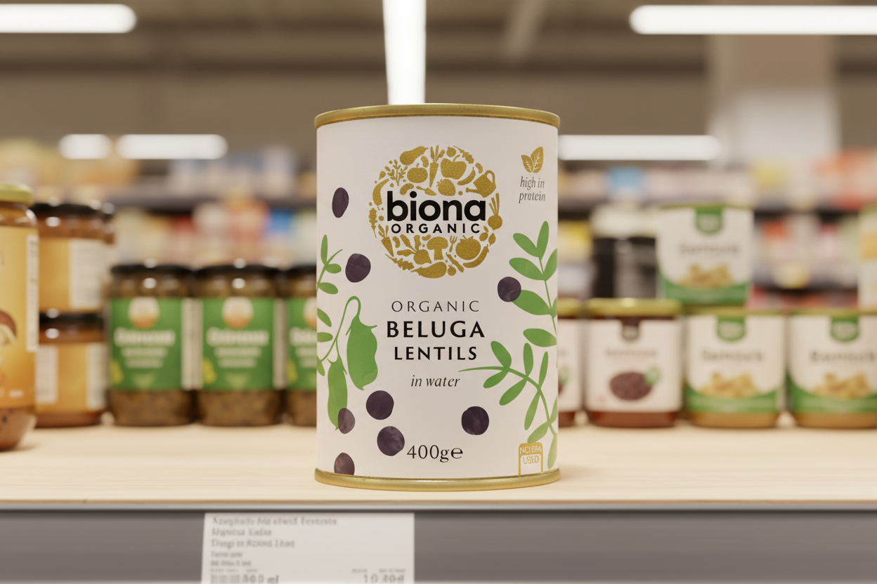 Biona Organic Beluga Lentils - 400g