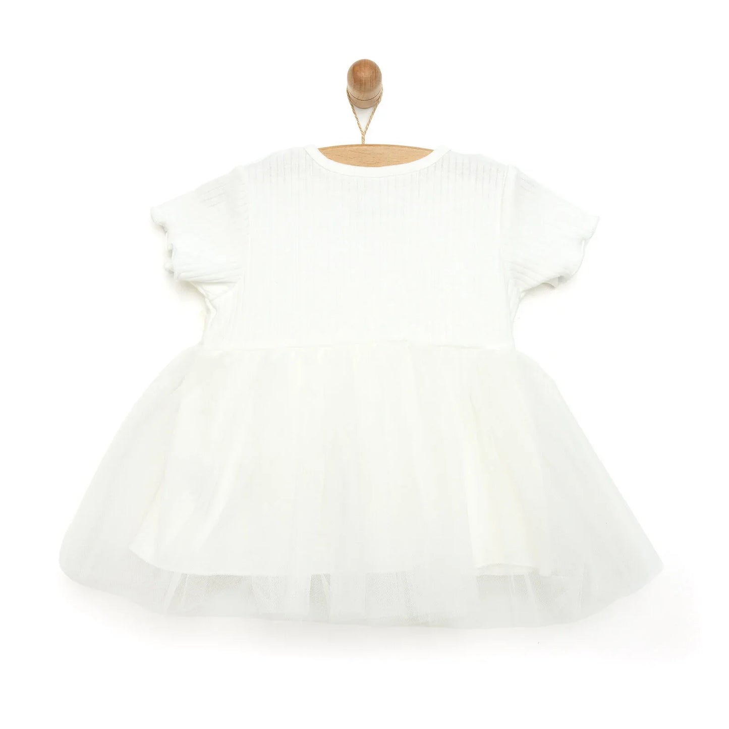 HelloBaby Newborn Girl Tutu Dress - Ecru