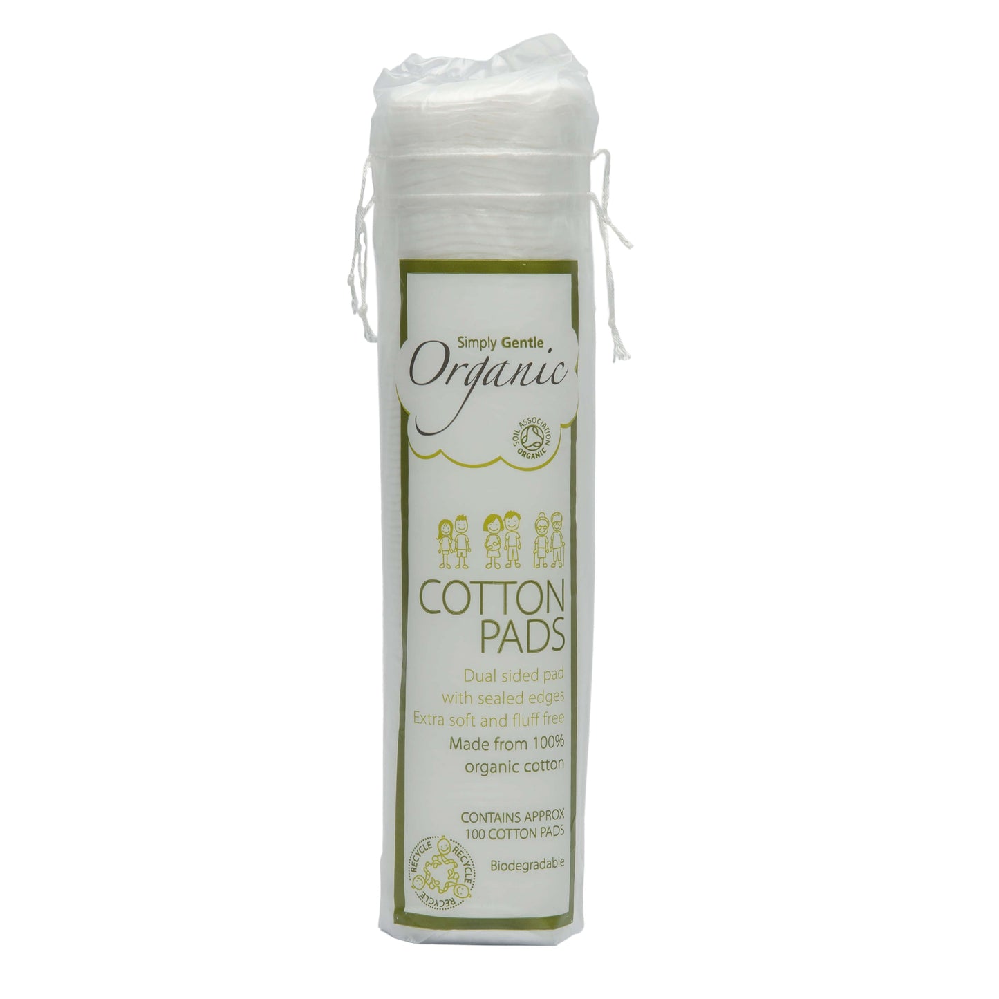 Simply Gentle Org cotton pads - 100pc