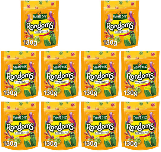 10 x Rowntree's Randoms Fizzy Cactuz 130G