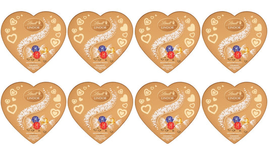 8 x Lindt Lindor Heart Box Assorted 200G