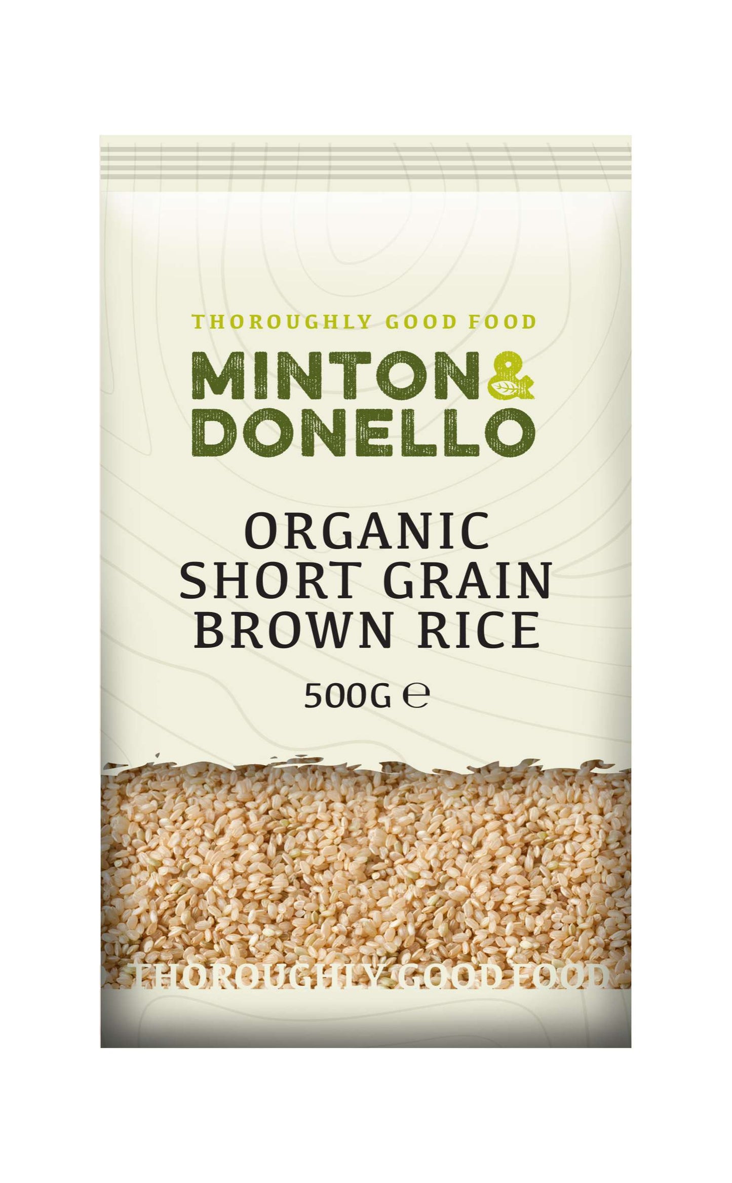 6 x Minton & Donello Organic Short Grain Brown Rice - 500g