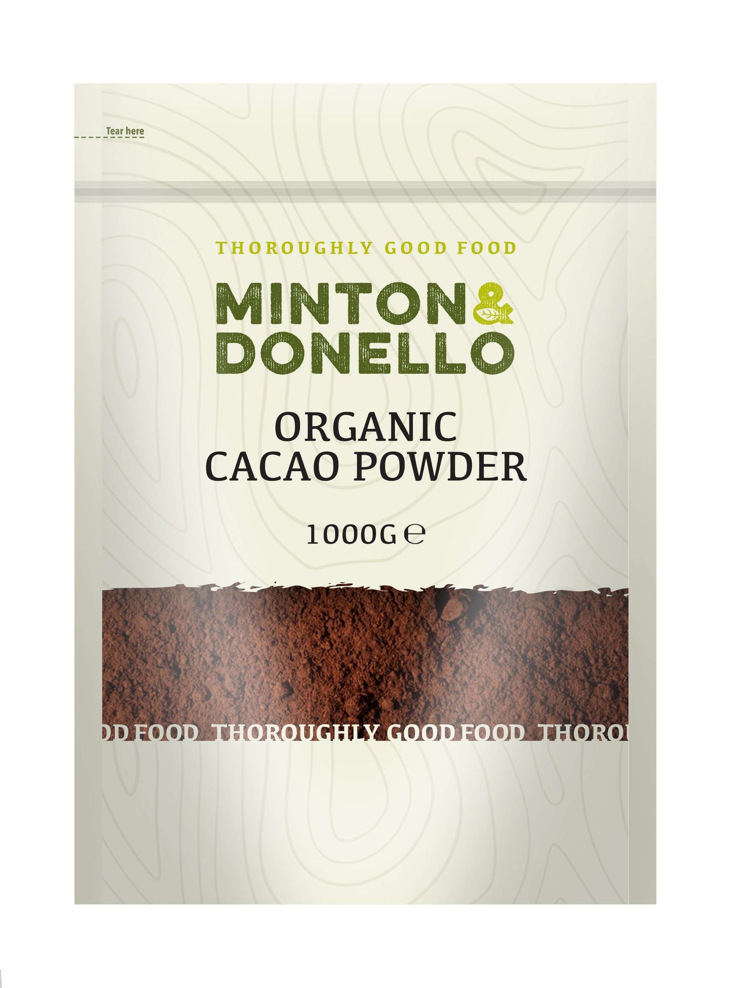 6 x Minton & Donello Cacao Powder (Organic) - 1000g