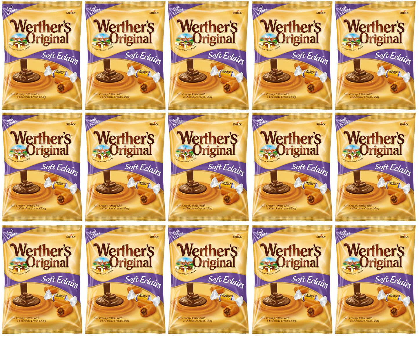 15 x Werthers Original Soft Eclairs 125G