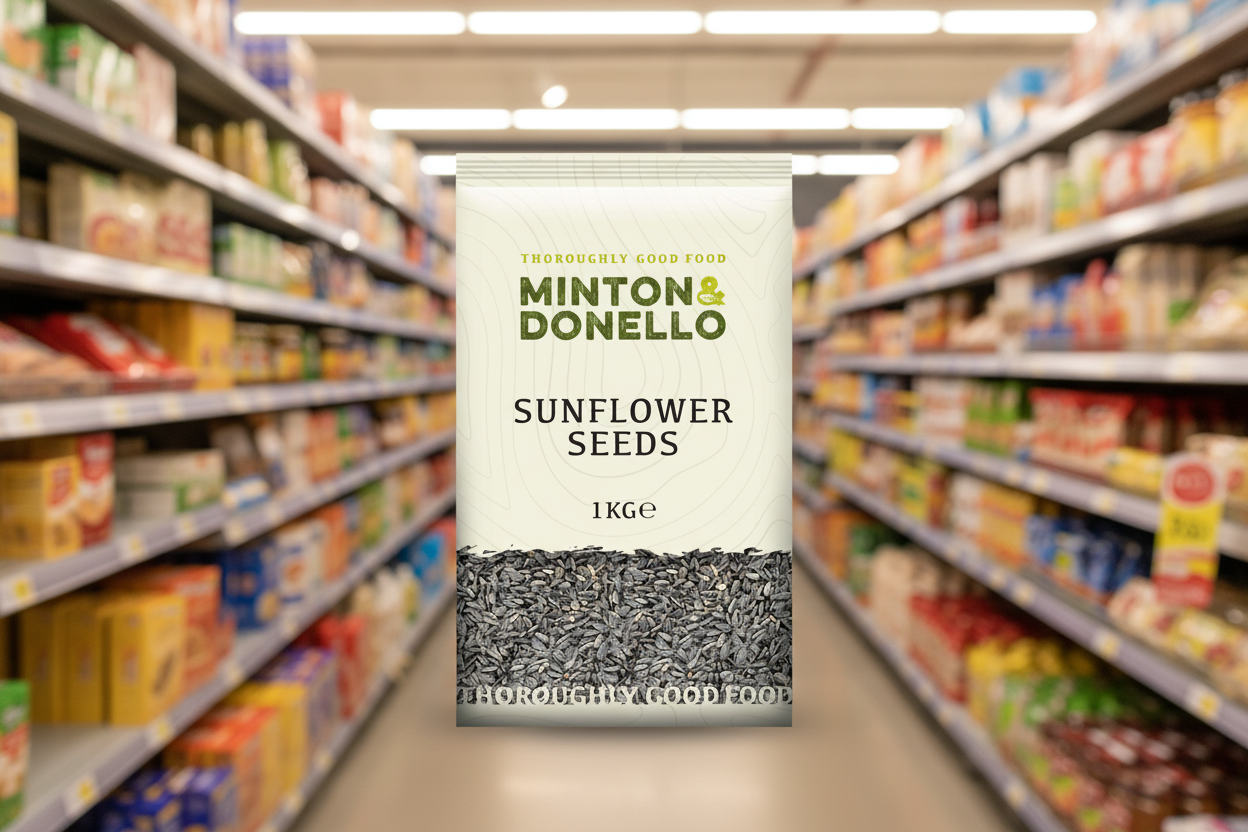 6 x Minton & Donello Sunflower Seed - 1000g