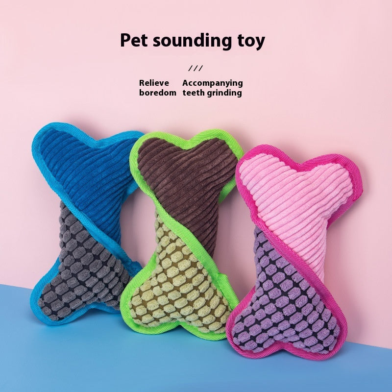 Dog Voice Plush Toy Bone Grinding Teeth