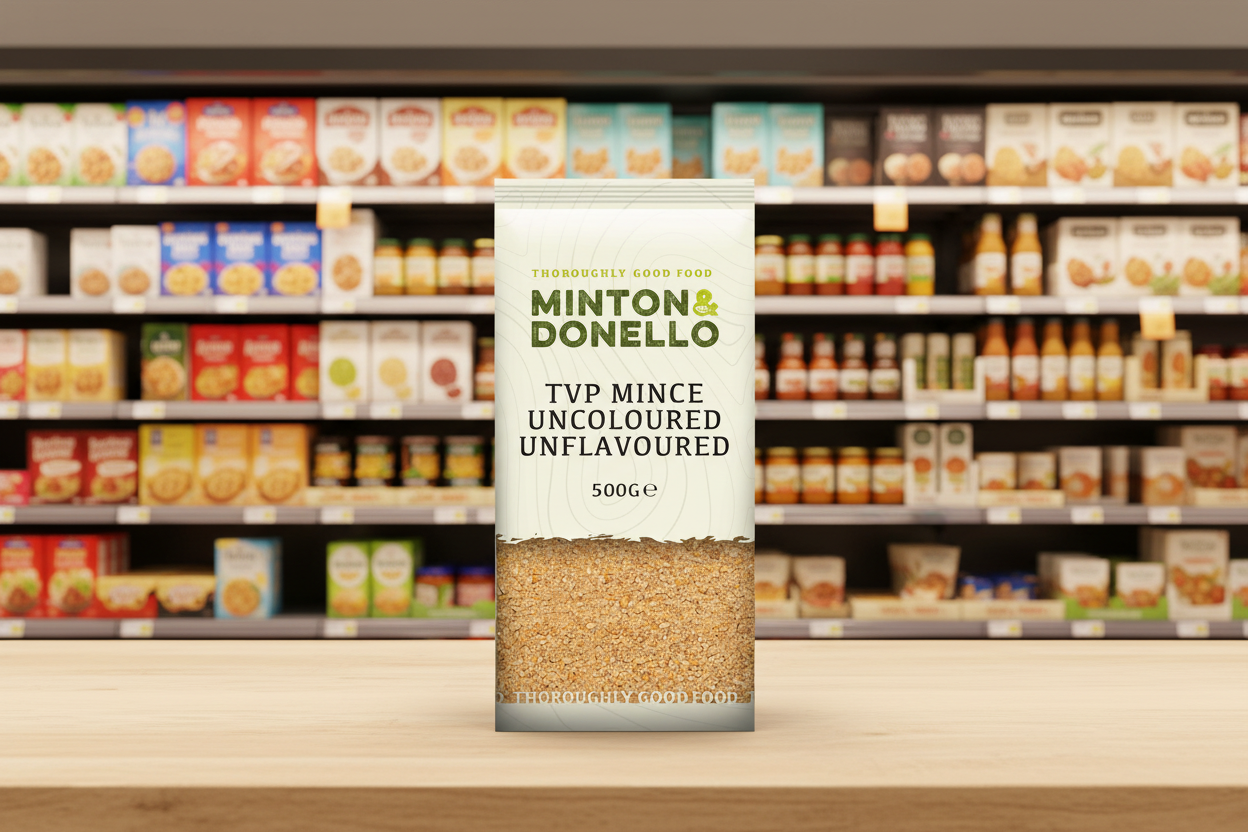 6 x Minton & Donello Tvp Mince Uncoloured/Unflavoured - 500g