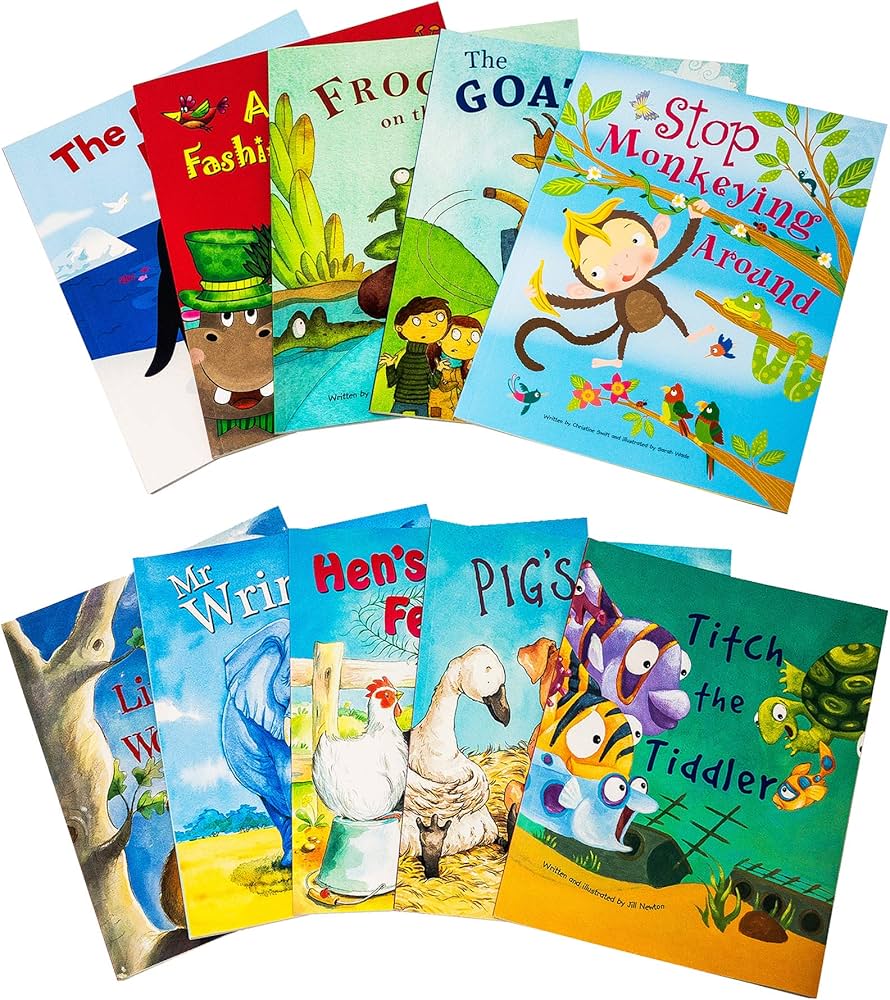 10 Animal Picture Flat Books Cupcake Collection