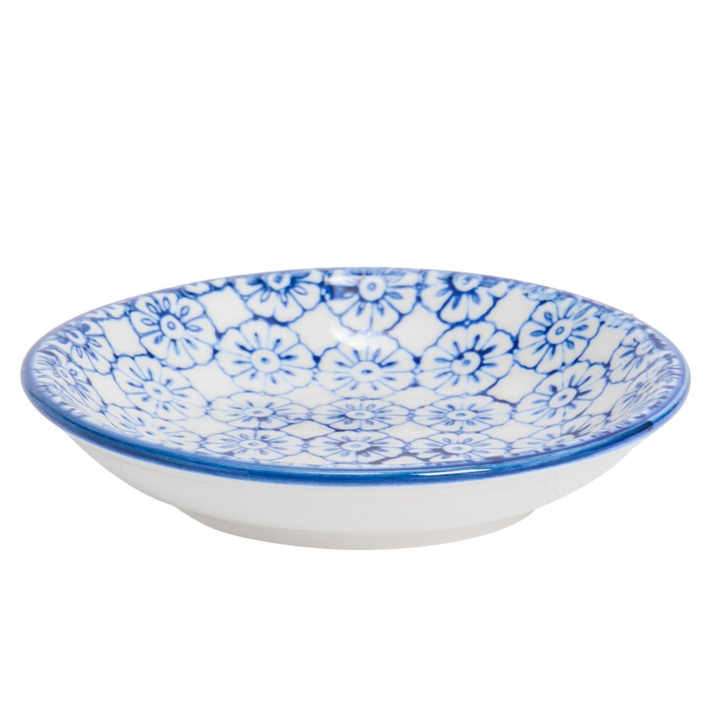 Hand-Printed Stoneware Sauce Dishes - 10cm - Pack of 6
