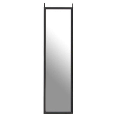 Black Plastic Frame Over Door Mirror | Mize