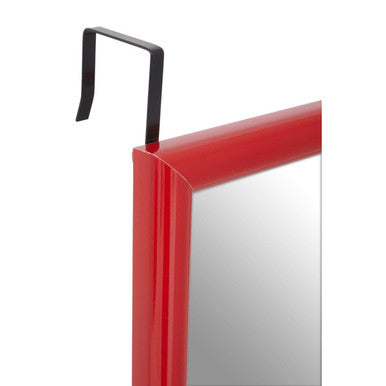 Red Plastic Frame Over Door Mirror | Mize