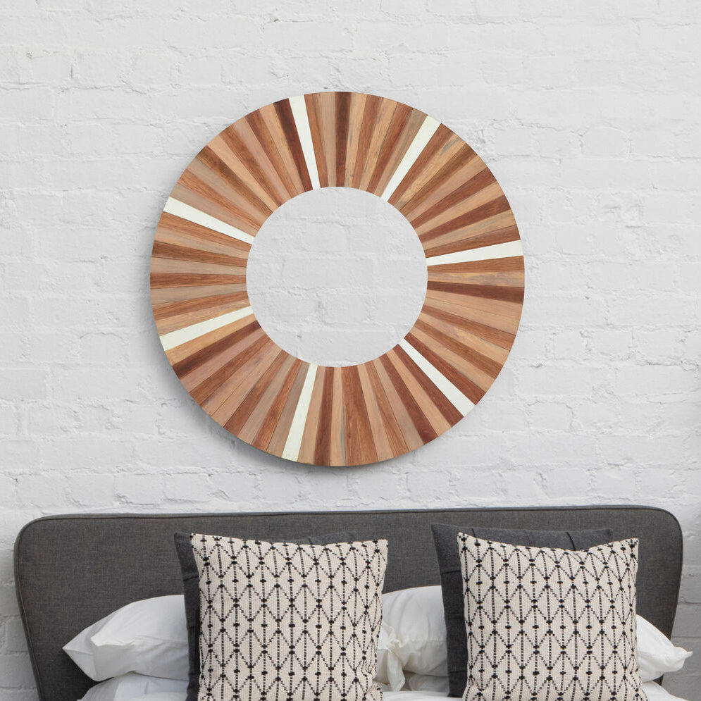 Barn Natural Wood Wall Mirror