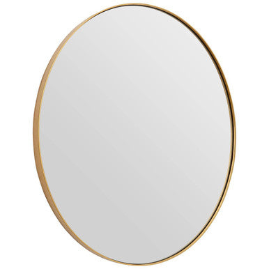 Helen Large Gold Finish Oval Wall Mirror