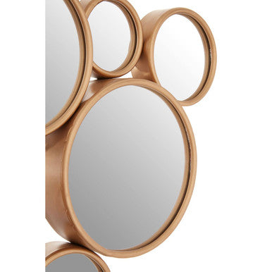 Persephone Gold Multi Circles Wall Mirror