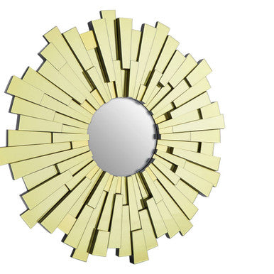 Glitzy Large Circular Wall Mirror
