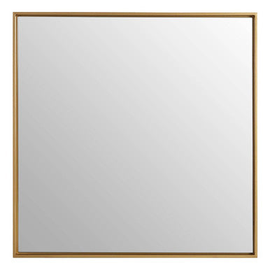 Ando Gold Large Square Wall Mirror with Sleek Rim