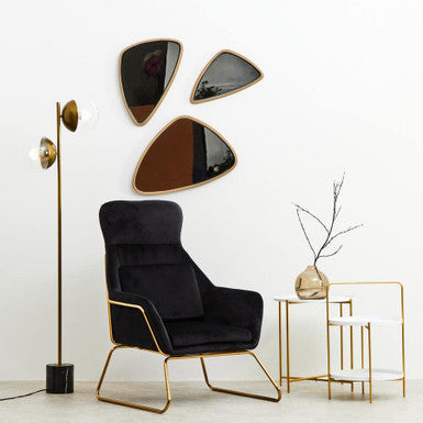 Torino Large Triangular Wall Mirror