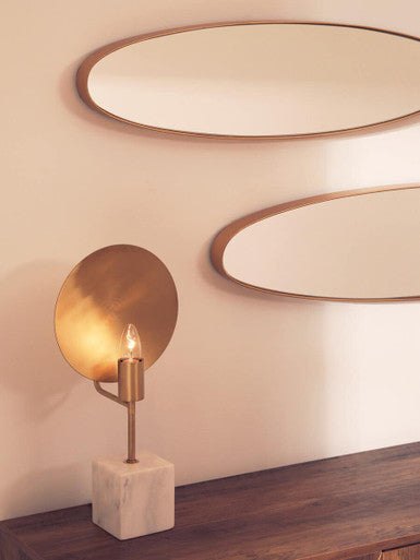 Torino Large Oval Wall Mirror