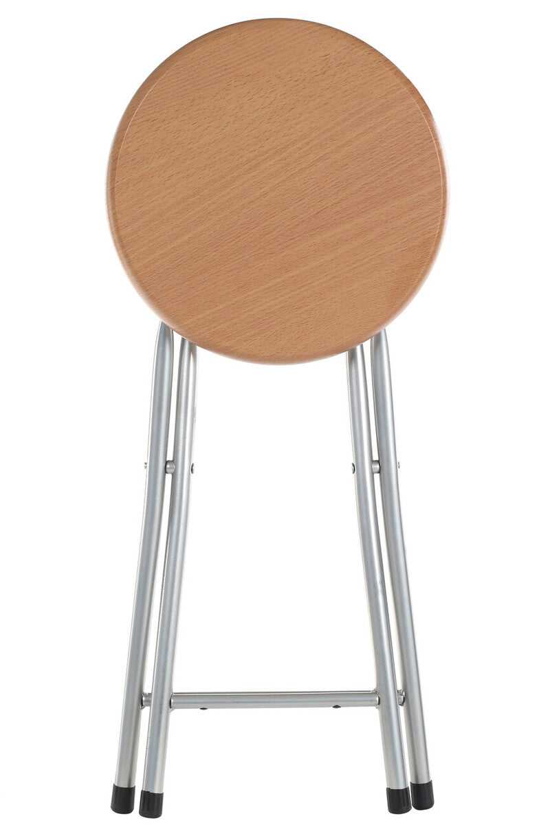Hinata Natural Wood Effect Folding Stool