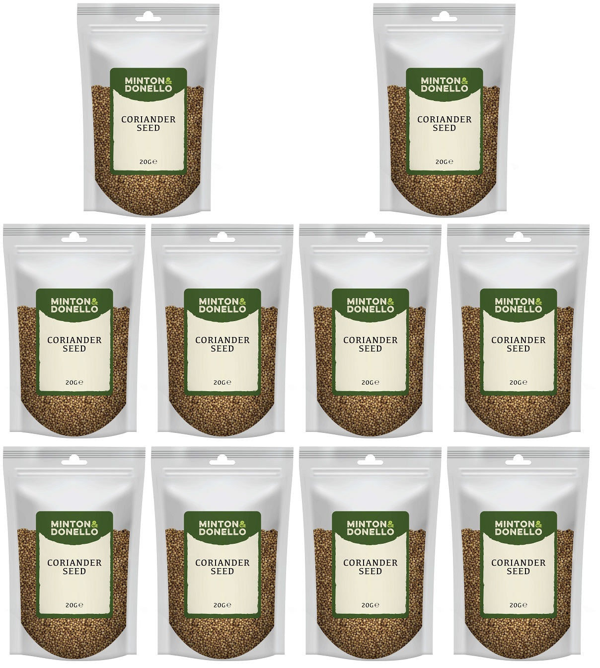 10 x Minton & Donello Coriander Seed - 20g