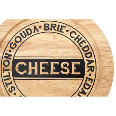 Soka Rubber wood 4pc Cheese Knife Set With Storage Board