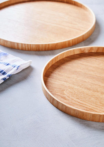 Large Natural Fir Wood Tray | Bessan