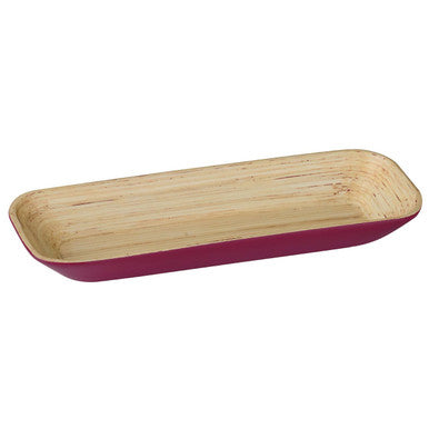 Kyoto Raspberry Large Bamboo Tray