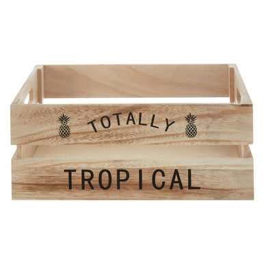 Natural  Wood Tropical Fruit Crate | Naresso