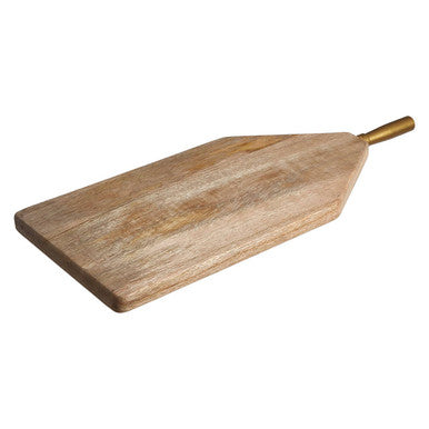 Kolkata Large Natural Finish Mango Wood Paddle Chopping And Serving Board