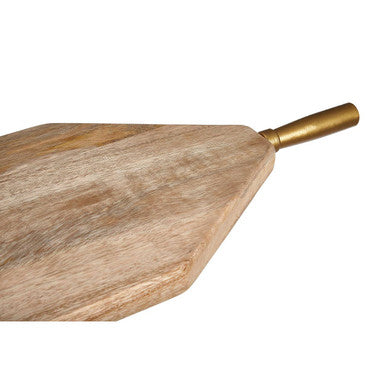 Kolkata Large Natural Finish Mango Wood Paddle Chopping And Serving Board