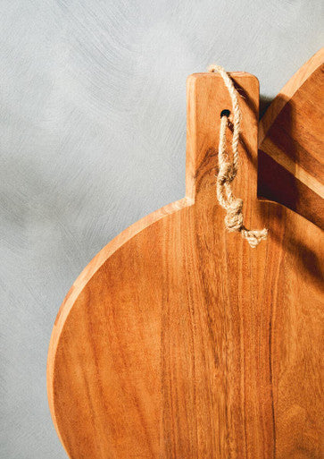 Small Round Acacia Wood Chopping and Serving Board | Socorro