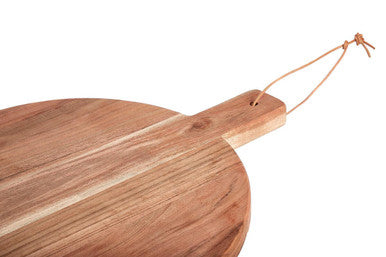 Small Round Acacia Wood Chopping and Serving Board | Socorro