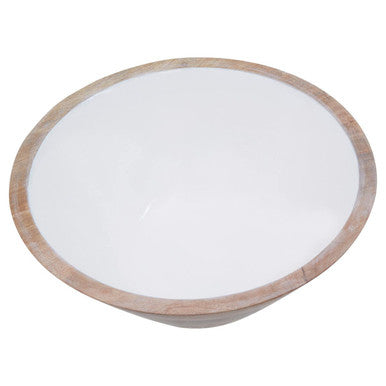 Mango Wood Medium Tapered Bowl | Kara