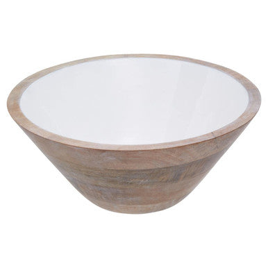 Mango Wood Medium Tapered Bowl | Kara