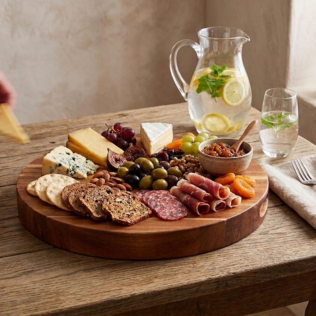 Acacia Round Chopping and Serving Board | Kora