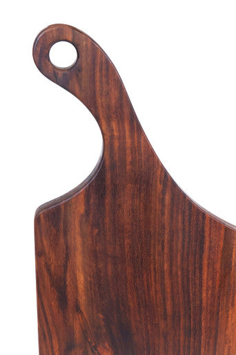 Tropical Rosewood Serving or Cutting Board with Natural Finish and Organic Shape | Rosi
