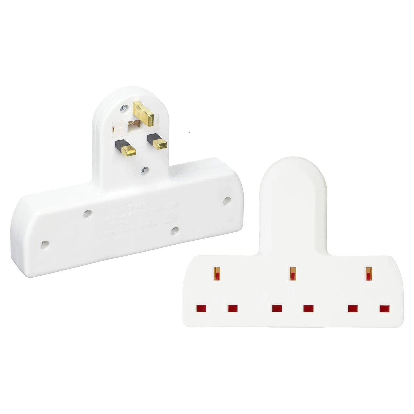 3 Way Triple Gang UK 3 Multi Socket Plug Extension Mains Adaptor 13A 250V AC