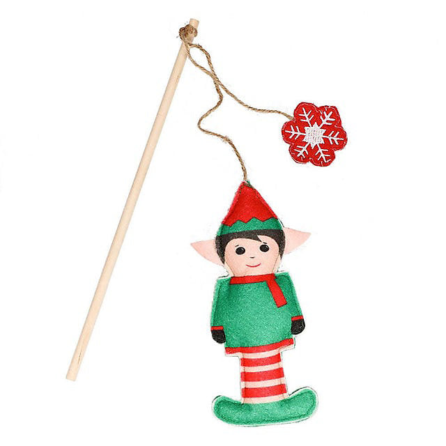 Pet Brands Festive Elf Cat Teaser