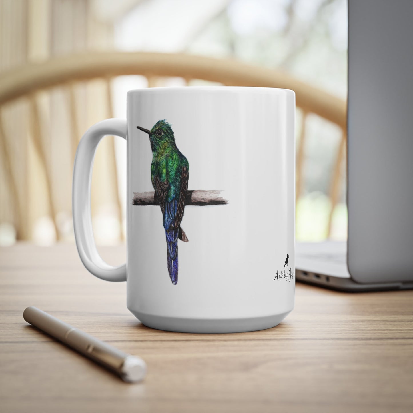 Hummingbird Mug – Wildlife Illustration