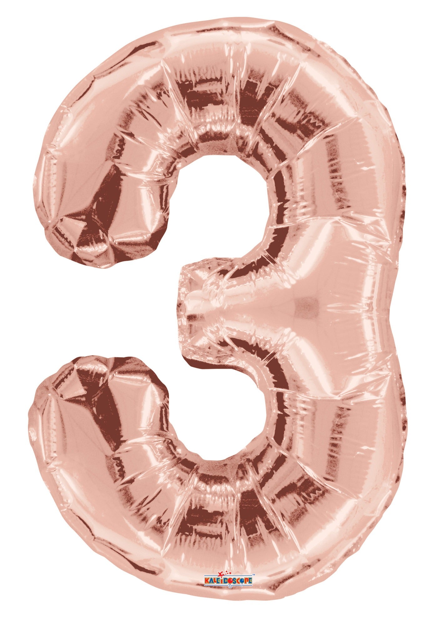 34"  Number Balloon - 3 - Rose Gold