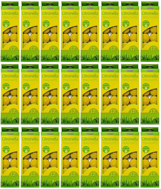 24 x Citronella Tealights - 12 Pack