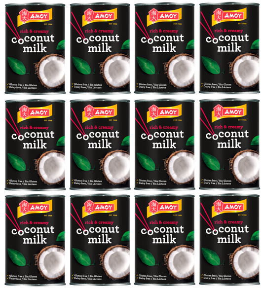 12 x Amoy Coconut Milk 400Ml